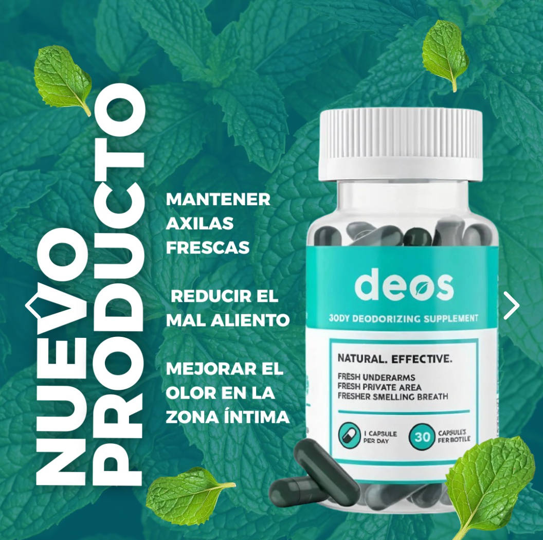 Deos Supplemento elimina el mal olor de tu cuerpo y boca