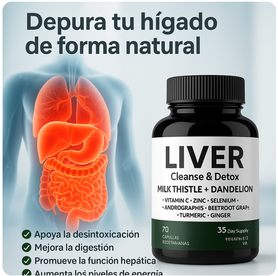 Liver Cleanse Detox “Desintoxica tu cuerpo con el poder de la naturaleza