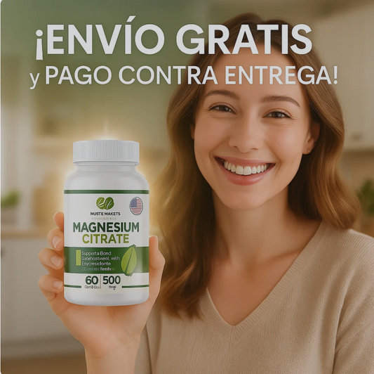 Citrato de magnesio Estreñimiento, calambres o insomnio constante? Tu cuerpo te está pidiendo magnesio.
